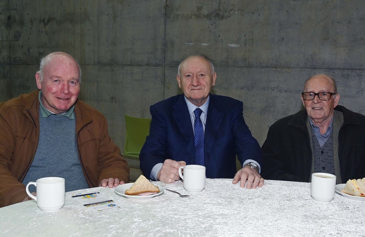 At the Friendly Call Cork tea party at City Hall were (from left) Ger Philpott, volunteer; John Murphy and Peter Crowley. Picture Denis Minihane. At the Friendly Call Cork tea party at City Hall were (from left) Ger Philpott, volunteer; John Murphy and Peter Crowley. Picture Denis Minihane.