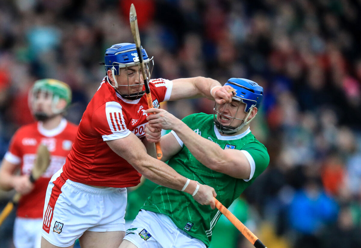 Cork captain Seán O'Donoghue tries to get past Conor O'Grady of Limerick in the Co-op SuperStores Munster Hurling League clash at Páirc Uí Rinn in January. Picture: Inpho/Evan Treacy Cork captain Seán O'Donoghue tries to get past Conor O'Grady of Limerick in the Co-op SuperStores Munster Hurling League clash at Páirc Uí Rinn in January. Picture: Inpho/Evan Treacy