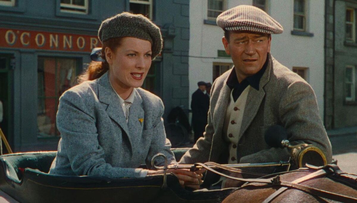 Maureen O'Hara and John Wayne in 'The Quiet Man'.
