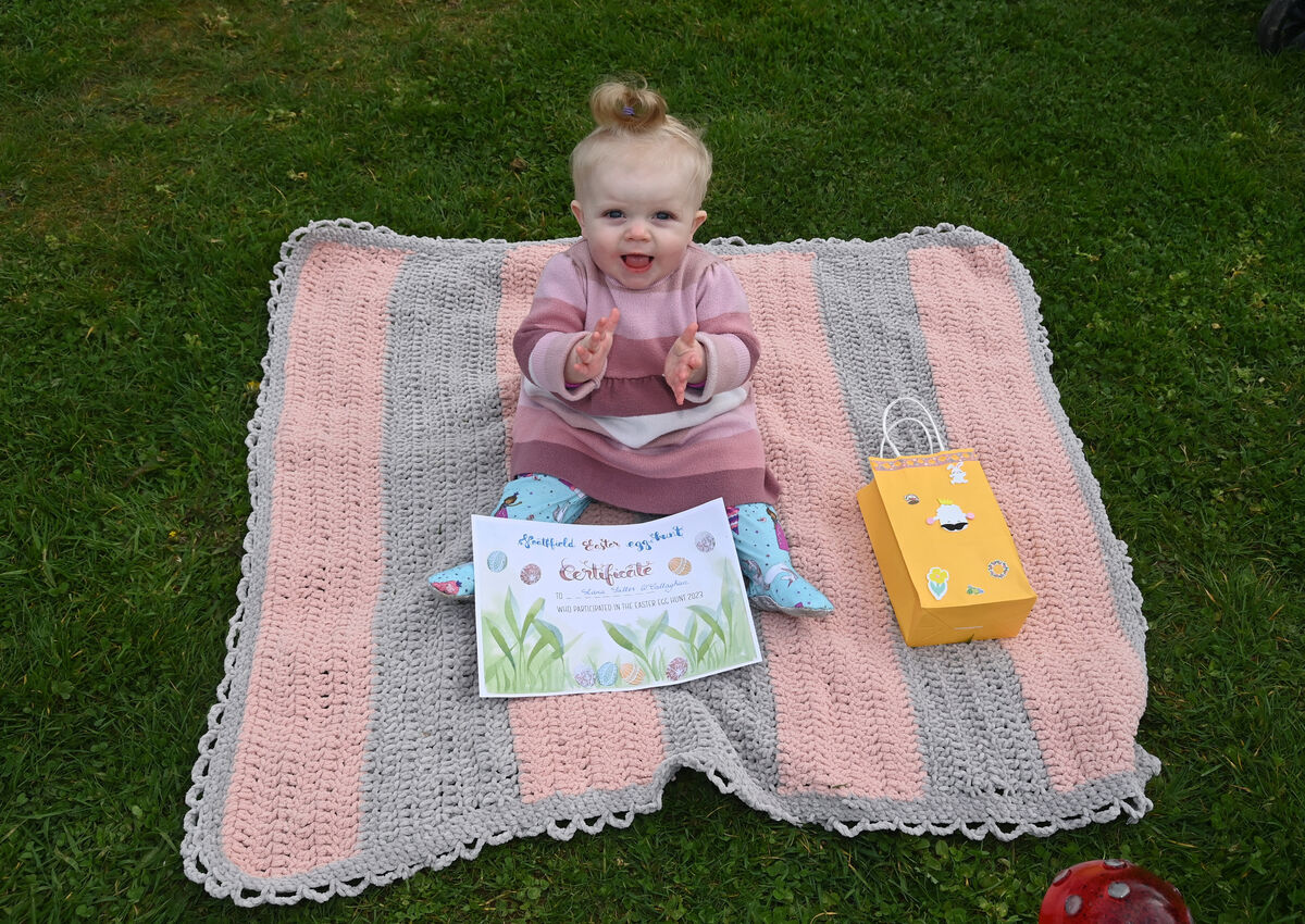 Lana enjoying an Easter egg hunt at Heathfield, Ballincollig. Picture: Denis Minihane. Lana enjoying an Easter egg hunt at Heathfield, Ballincollig. Picture: Denis Minihane.