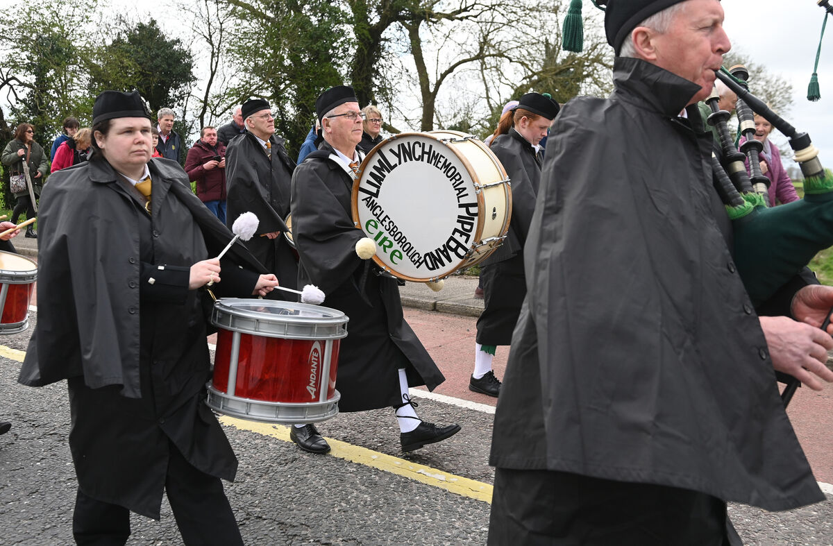 The Liam Lynch pipe band taking part in the parade. Picture; Eddie O'Hare