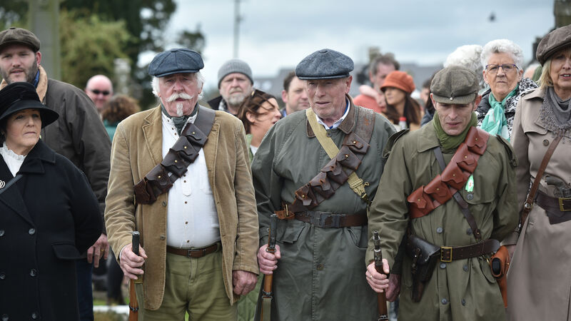 Crowds line streets in tribute to General Liam Lynch in Cork 