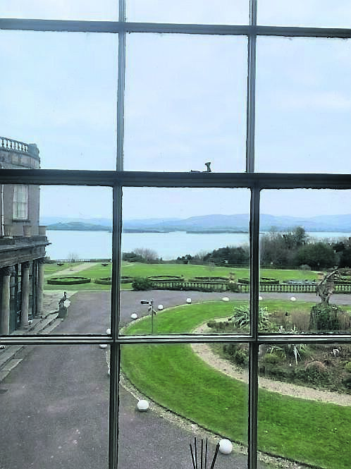 The view from window of a Bantry House B&B bedroom The view from window of a Bantry House B&B bedroom