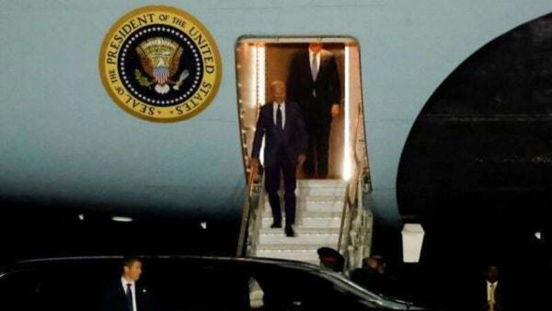 US president Joe Biden arrives in Belfast to start his visit to Ireland