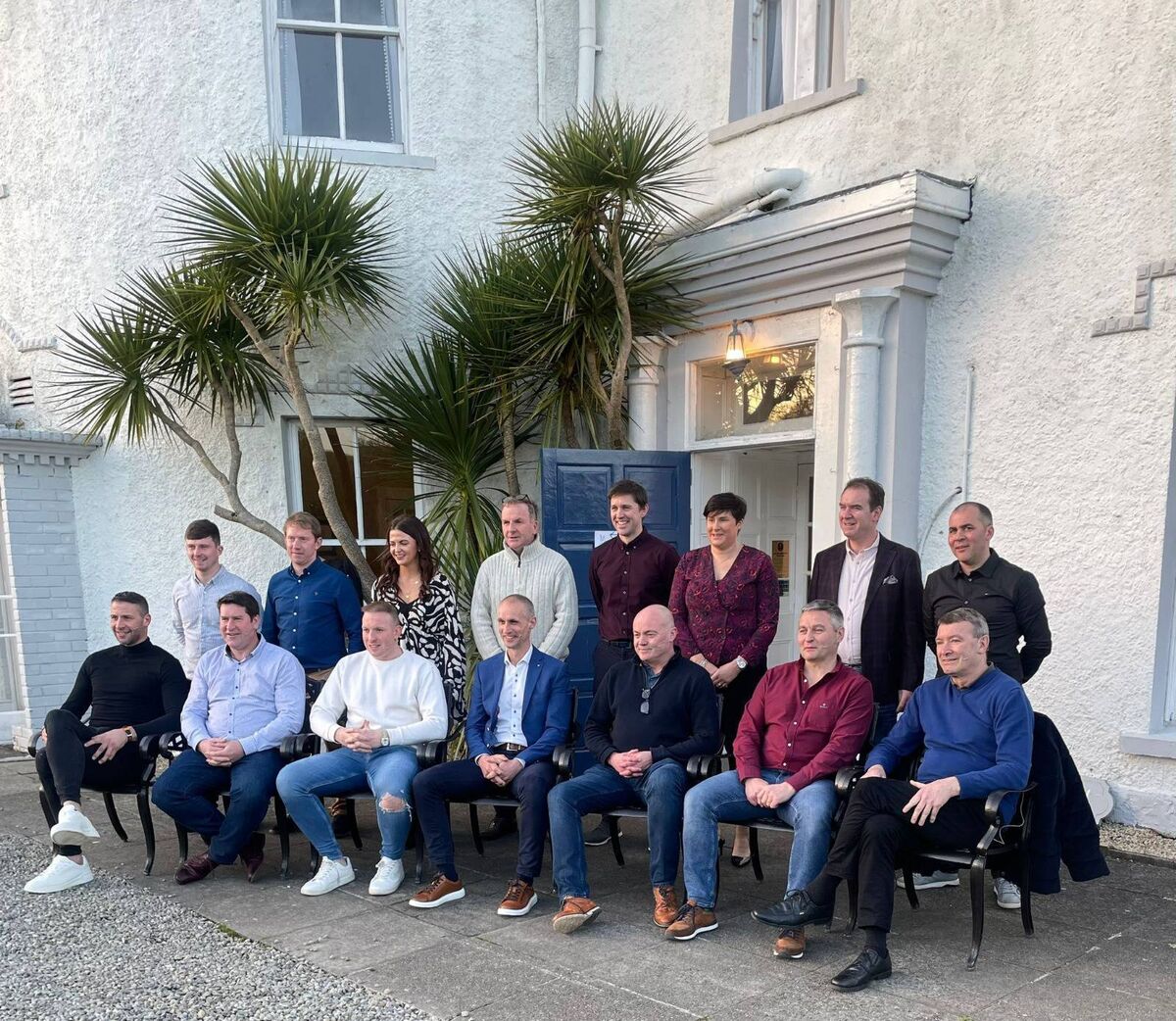 Prior to the Valley Rovers Munster SHC preview night at Innishannon House Hotel: Front: Dan Shanahan, Mark Landers, Shane Dowling, Tommy Dunne, Anthony Daly, TJ Ryan, Jimmy Barry-Murphy; Back: Valley Rovers members Colm Butler, Richard Butler, Eva Lehane, John Hurley, Michael O'Brien, Diane Twohig, James Ryan, John O'Donovan. Prior to the Valley Rovers Munster SHC preview night at Innishannon House Hotel: Front: Dan Shanahan, Mark Landers, Shane Dowling, Tommy Dunne, Anthony Daly, TJ Ryan, Jimmy Barry-Murphy; Back: Valley Rovers members Colm Butler, Richard Butler, Eva Lehane, John Hurley, Michael O'Brien, Diane Twohig, James Ryan, John O'Donovan.