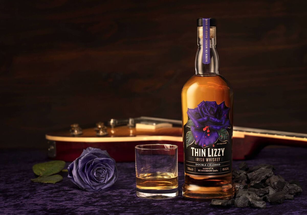 Thin Lizzy Irish Whiskey in collaboration with West Cork Distillers. Thin Lizzy Irish Whiskey in collaboration with West Cork Distillers.