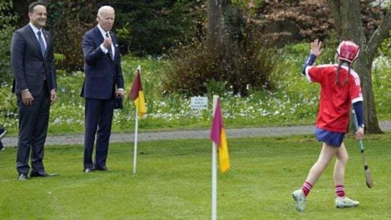 Biden almost called upon as ball boy in Gaelic games demonstration