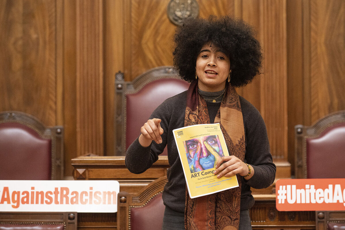 Tracy Holt from CYPSI and Fionnuala O'Connell CMC , The Launch of the Anti Racism Youth Led Summit , Cork City Hall. Photography By Gerard McCarthy Tracy Holt from CYPSI and Fionnuala O'Connell CMC , The Launch of the Anti Racism Youth Led Summit , Cork City Hall. Photography By Gerard McCarthy