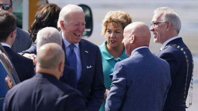 Biden returns to ancestral roots on visit to Mayo