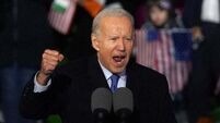 ‘Mayo for Sam’: Biden wins crowd over by wishing home team success