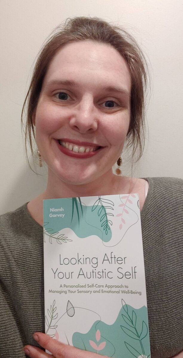 Niamh Garvey with her book.