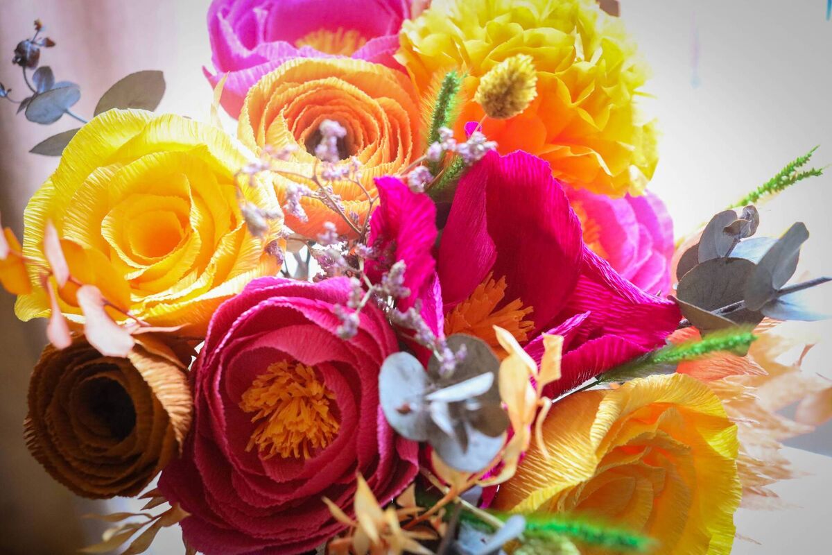 Flowers from Alex Head's wedding. Picture: Bex Clarke/PA Flowers from Alex Head's wedding. Picture: Bex Clarke/PA