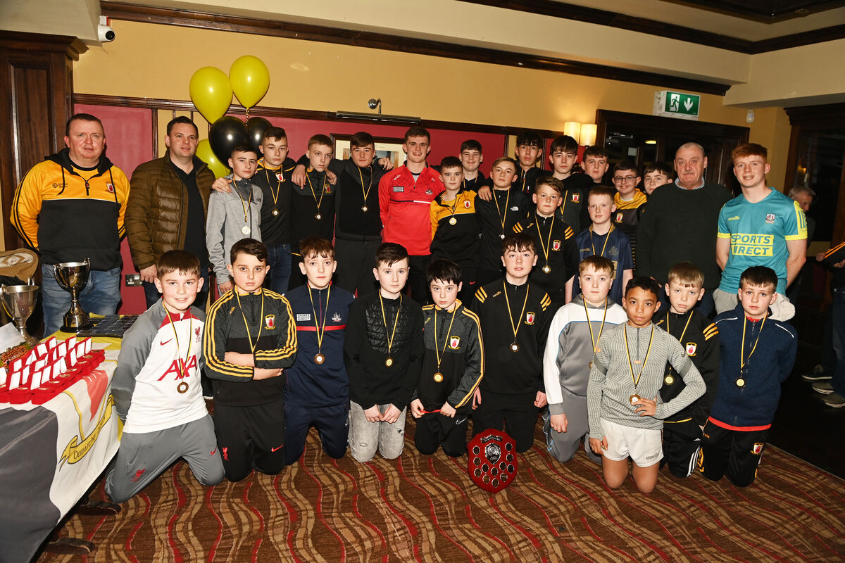 The Na Piarsaigh U13 Division One football shield winners at the presentation night.	Picture: Eddie O’Hare
                    