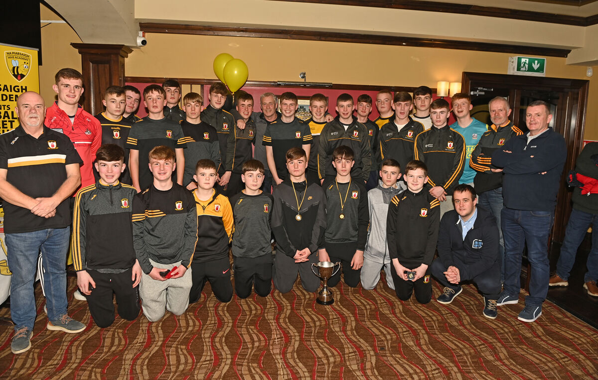 The Na Piarsaigh U15 squad who won the Mid-Cork hurling championship. 	Picture: Eddie O’Hare 
                    