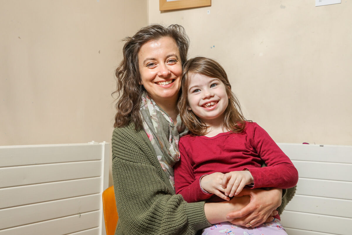 Artist Lisa Moynihan with her daughter Naomi. Picture David Creedon Artist Lisa Moynihan with her daughter Naomi. Picture David Creedon