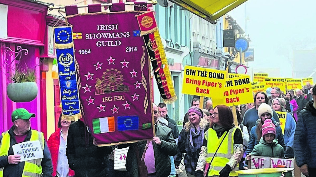 Rally to 'ban the bond' for Piper's Funfair in Kinsale