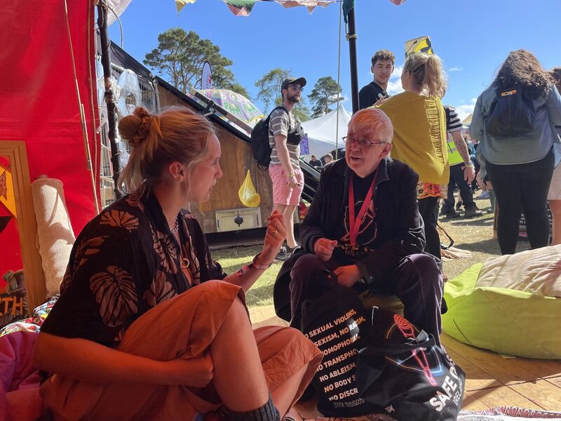 Mary Crilly [r] of Sexual Violence Centre Cork and SafeGigs