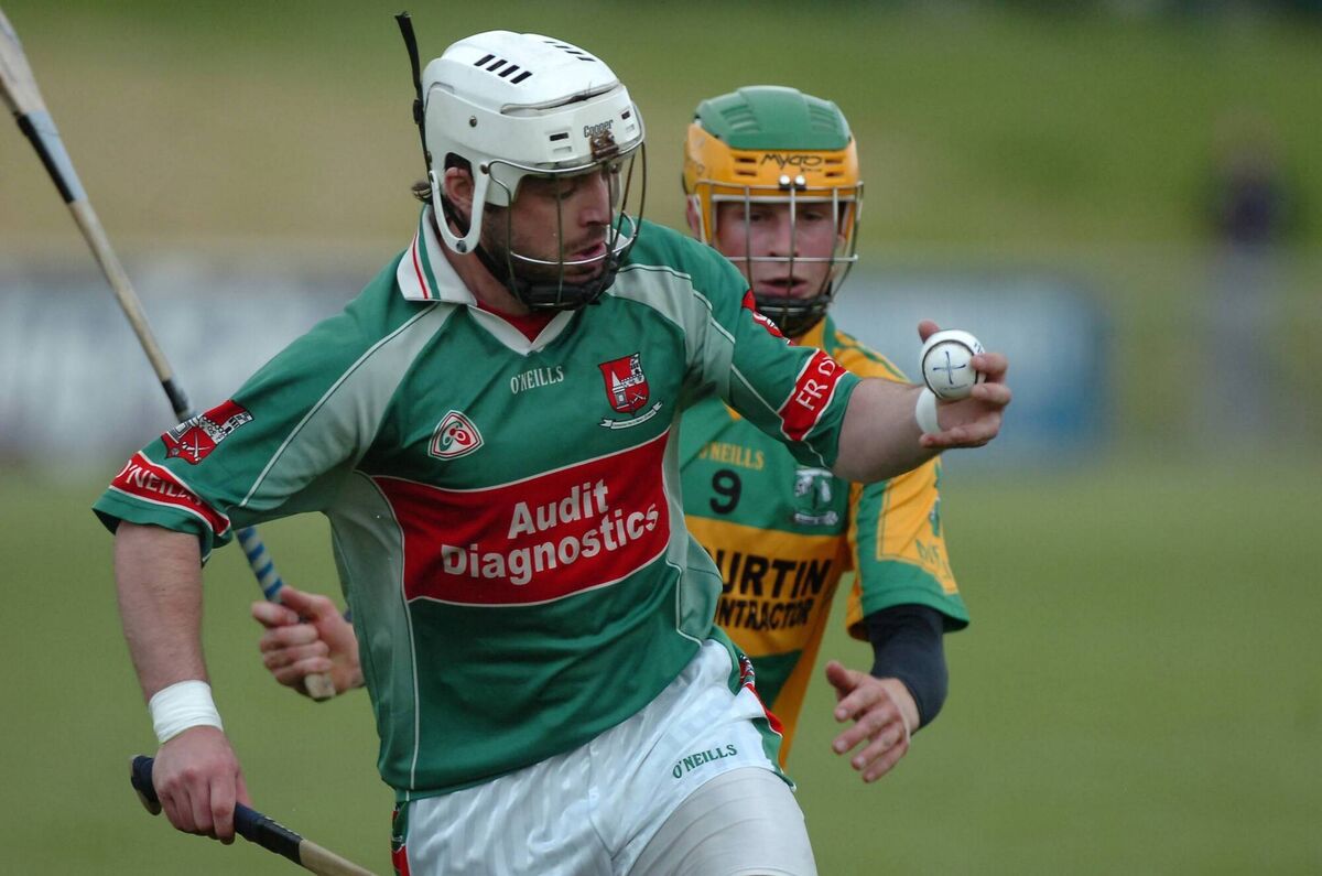 Fr O'Neills player Ger O'Leary in action against Meelin in 2011. Picture: Richard Mills