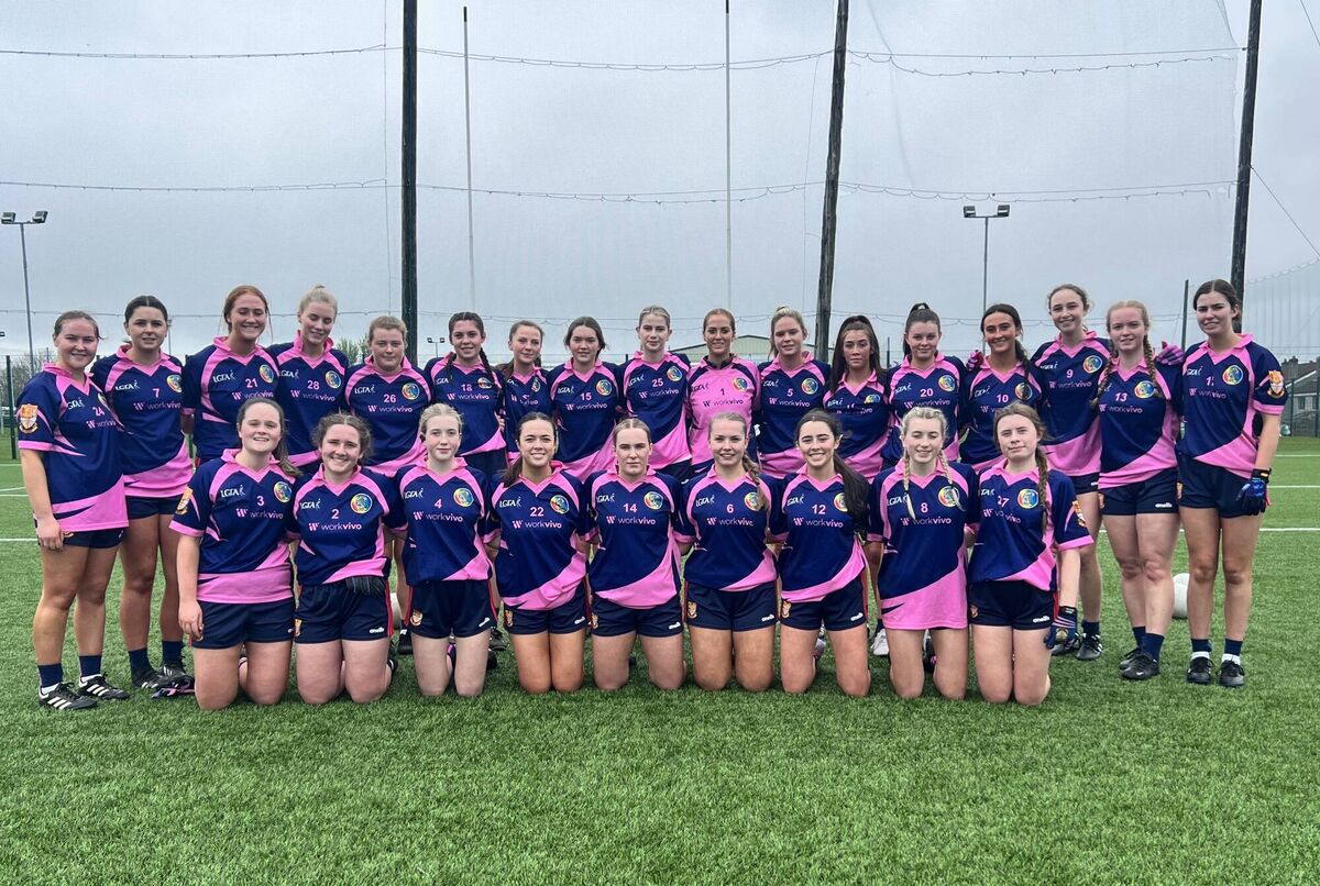 The Rockbán panel that beat Castlehaven to win this year's Cork LGFA U21 C county final. 