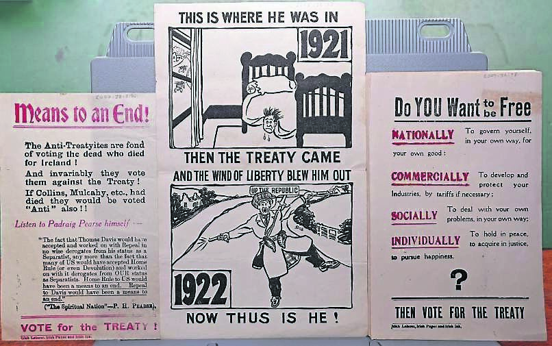  Conlon War of Independence collection, Pro Treaty leaflets found in a attic in Sunday's Well.