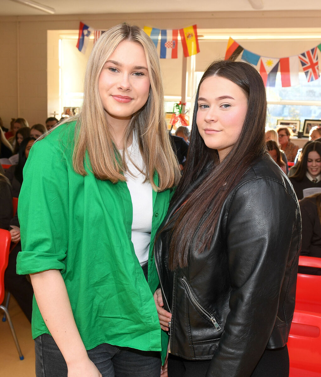 Lucja Lojko and Emma Wallace, attending the annual awards night of St Patrick’s College, Gardiner's Hill. Lucja Lojko and Emma Wallace, attending the annual awards night of St Patrick’s College, Gardiner's Hill.