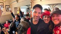 Paul Rudd drinks beer and sings chants with fans at Wrexham pub