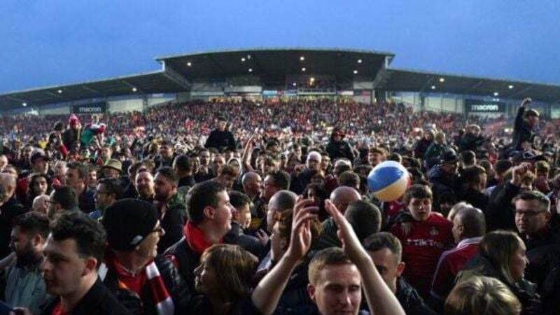 This is bonkers – Ben Foster clings to GoPro after Wrexham pitch invasion