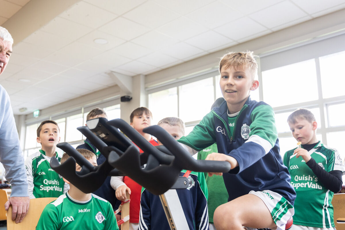 Seán O’Neill taking part at the ‘Dara gives back - Pedal for the POONS’ fundraising event at Ballincollig GAA Club on Saturday, 22nd April Photo: Darragh Kane Seán O’Neill taking part at the ‘Dara gives back - Pedal for the POONS’ fundraising event at Ballincollig GAA Club on Saturday, 22nd April Photo: Darragh Kane