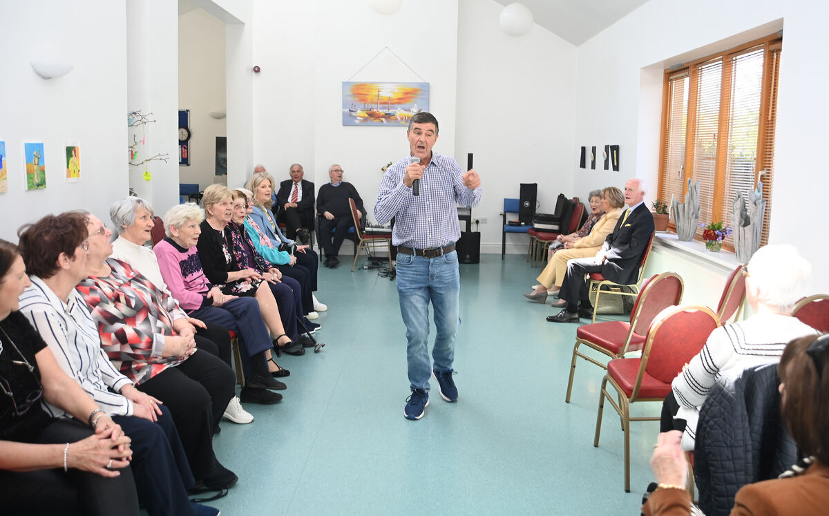Donal O'Connell singing at the Over 60s Talent Competition concert at St Brendan's, The Glen, Senior Citizens Day Centre, Cork, organised by Paddy O'Brien. Pic: Larry Cummins Donal O'Connell singing at the Over 60s Talent Competition concert at St Brendan's, The Glen, Senior Citizens Day Centre, Cork, organised by Paddy O'Brien. Pic: Larry Cummins
