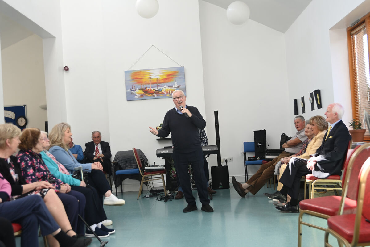 Billy Gorman singing at St Brendan's, The Glen, Senior Citizens Day Centre, Cork, organised by Paddy O'Brien.. Pic: Larry Cummins Billy Gorman singing at St Brendan's, The Glen, Senior Citizens Day Centre, Cork, organised by Paddy O'Brien.. Pic: Larry Cummins