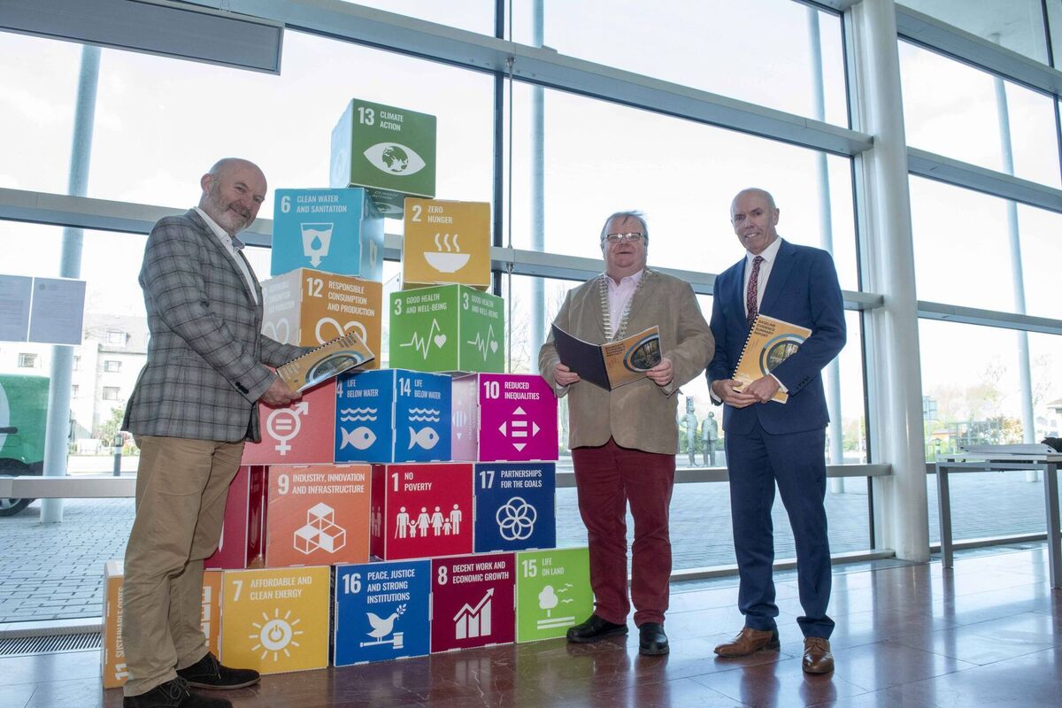 Mayor of the County of Cork, Cllr Danny Collins, Chief Executive of Cork County Council, Tim Lucey and Cork County Council’s Director of Services for Environment Louis Duffy have launched the public consultation on a new Climate Action Plan for Cork County. The Council is asking for public engagement in formulating a strategy to help mitigate against the risks posed to County Cork by climate change. Picture: Brian Lougheed