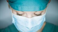 Nurse looking down