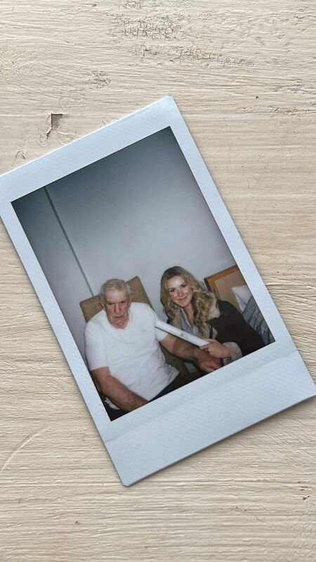 Rachel O’Leary with grandad Michael. Rachel O’Leary with grandad Michael.