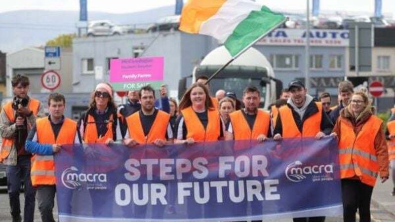 Protesters march to Leinster House over future of rural communities Protesters march to Leinster House over future of rural communities
