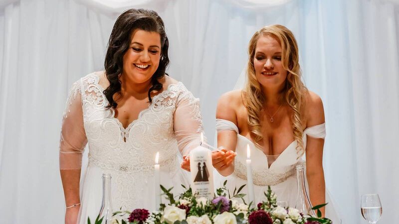 Wedding of the Week: Brides who met on Tinder host magical ceremony in Cork