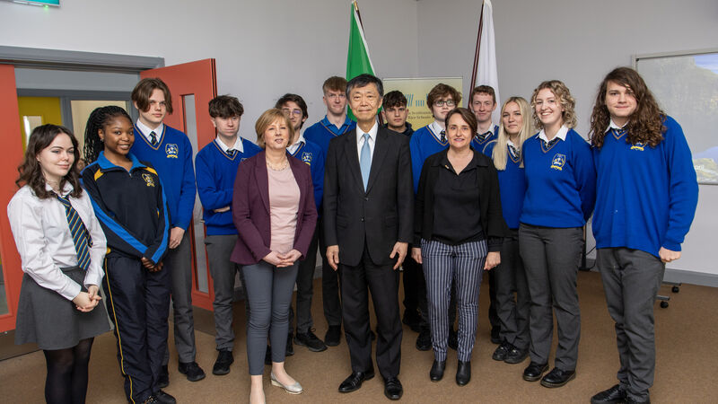 Japanese Ambassador to Ireland visits Cork secondary school Japanese Ambassador to Ireland visits Cork secondary school