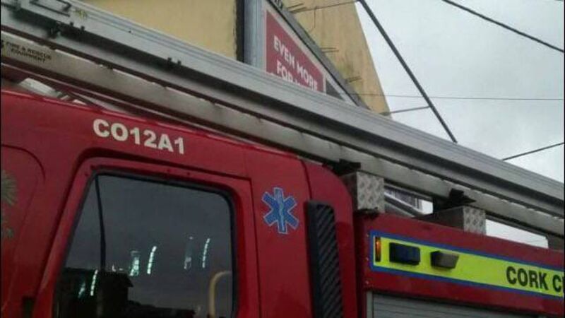Cork city street closed due to fire