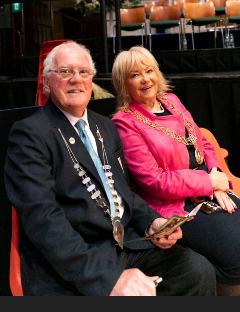 Cork Boxing: Derry McCarthy with Cork Lord Mayor Cllr Deirdre Forde. Cork Boxing: Derry McCarthy with Cork Lord Mayor Cllr Deirdre Forde.