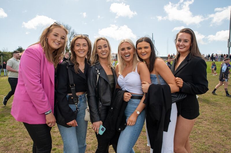 Ellen Tarrant, Jenny Brewdinan, Kate Sheehan, Sinead Buttimer, Cira Twomey and Rachel O’Riordan from Coachford pictured at the 35th anniversary Heineken Kinsale 7s.