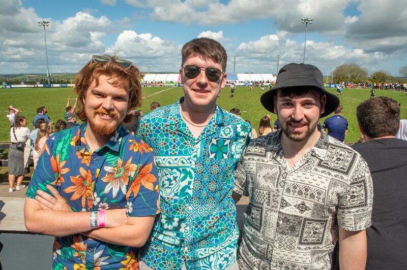 Daire O’Loughlin, Carrick On Shannon with Éanna Walsh and Ciarán Harris from Loughrea pictured in Kinsale at the weekend. 