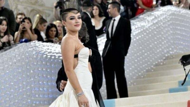Florence Pugh debuts shaved head at her first ever Met Gala