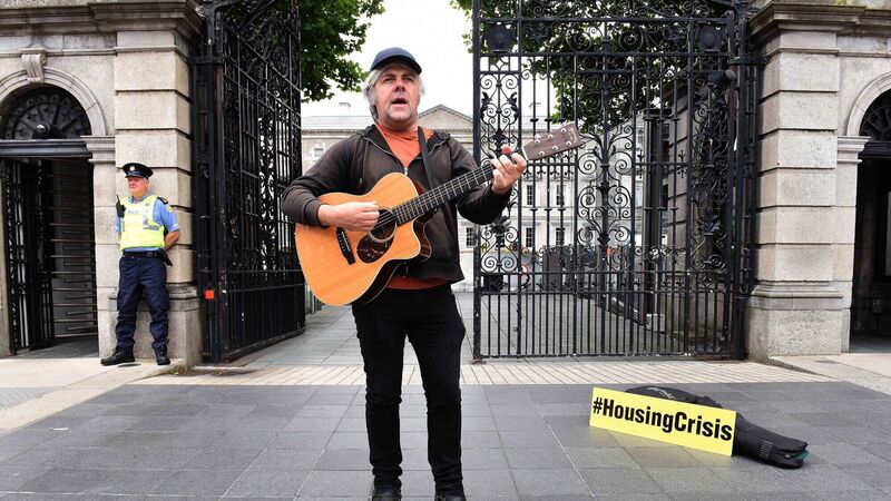 Cork singer and songwriter to mark a year of protesting housing crisis in Dublin today Cork singer and songwriter to mark a year of protesting housing crisis in Dublin today