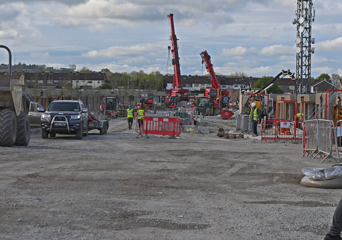 Modular Homes under constructon at the Ballinure Land Bank, St. Michael's Drive, Mahon, Cork City . Picture; Eddie O'Hare