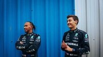 George Russell and Lewis Hamilton in surprise Mercedes one-two in Miami practice