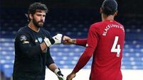 Liverpool defender Virgil van Dijk talks up ‘big leader’ Alisson Becker