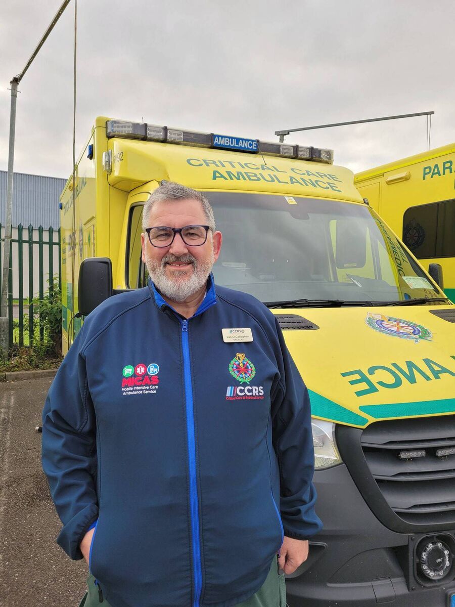 Jas O'Callaghan retired from the National Ambulance Service (NAS) recently after 29 years. Picture: Kieran Minihane