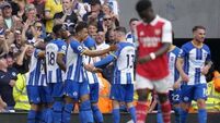 Brighton put the boot into Arsenal’s title hopes with victory at the Emirates