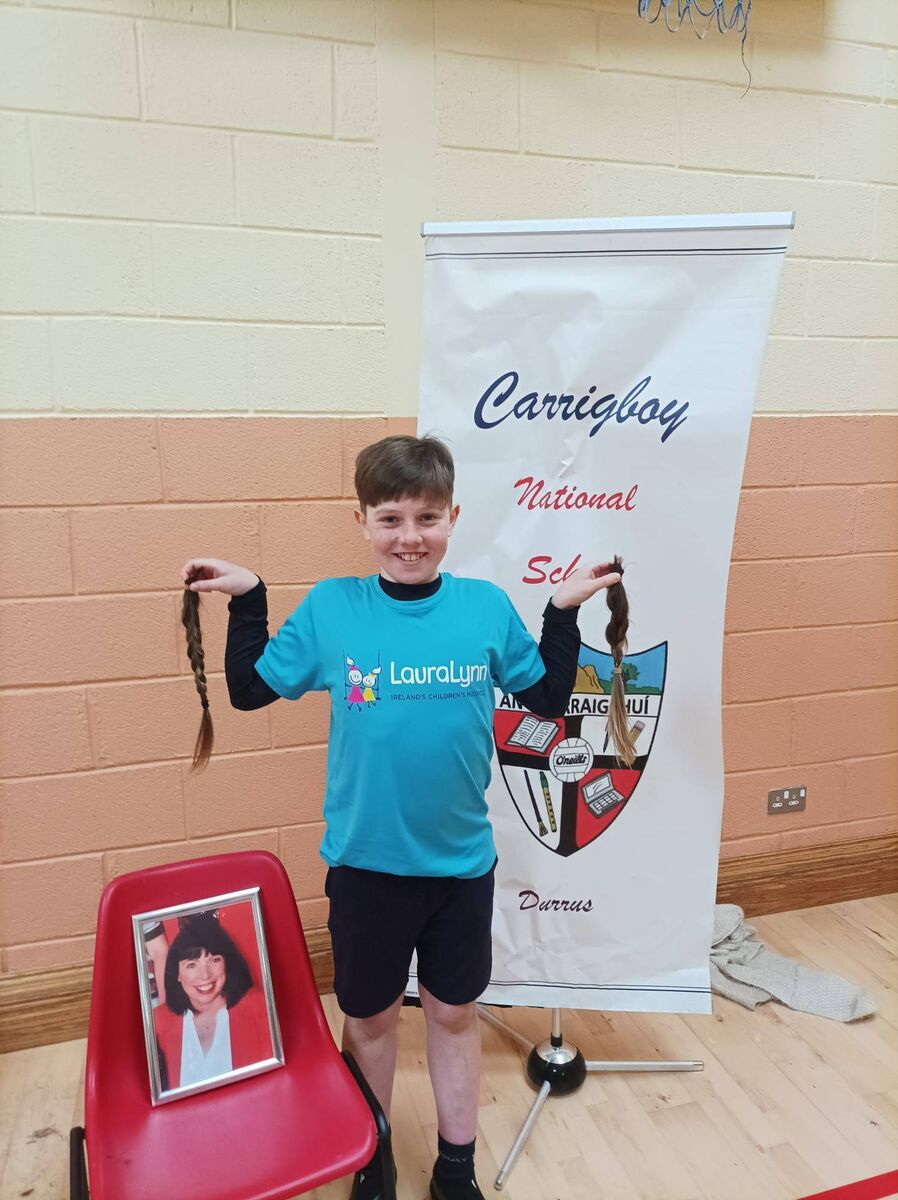Fionn Wiseman had huge support from his school community, family and friends, when he cut off his hair for the Rapunzel Foundation and Laura Lynn charity. Fionn Wiseman had huge support from his school community, family and friends, when he cut off his hair for the Rapunzel Foundation and Laura Lynn charity.