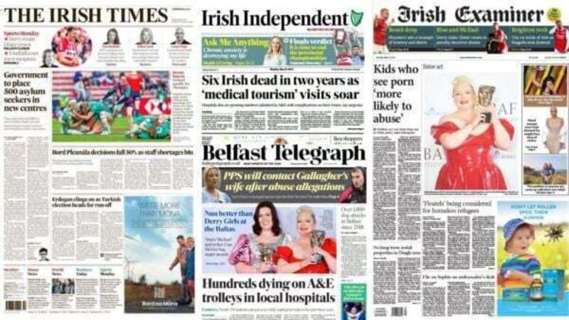 What the papers say: Monday's front pages What the papers say: Monday's front pages