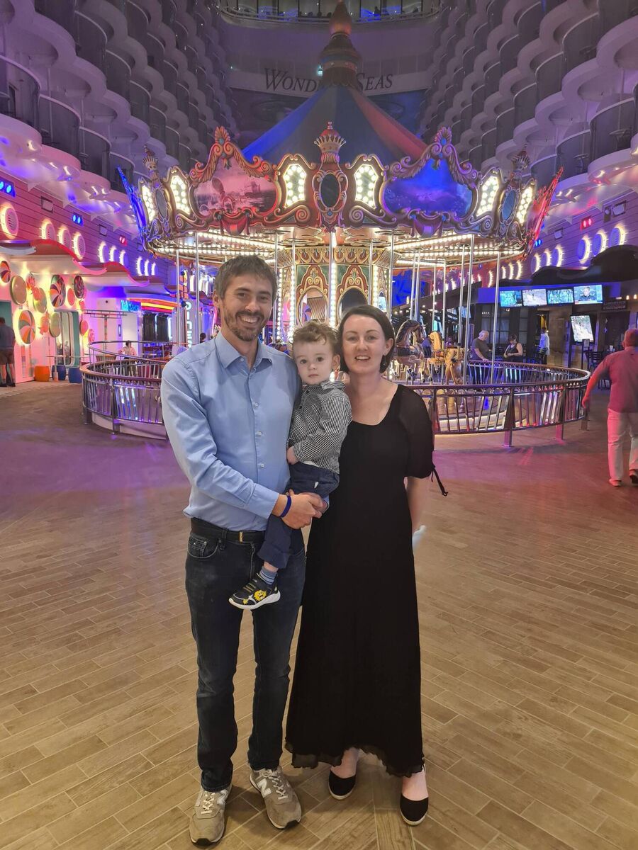 Anna Murphy, husband Matthieu and son Yann.